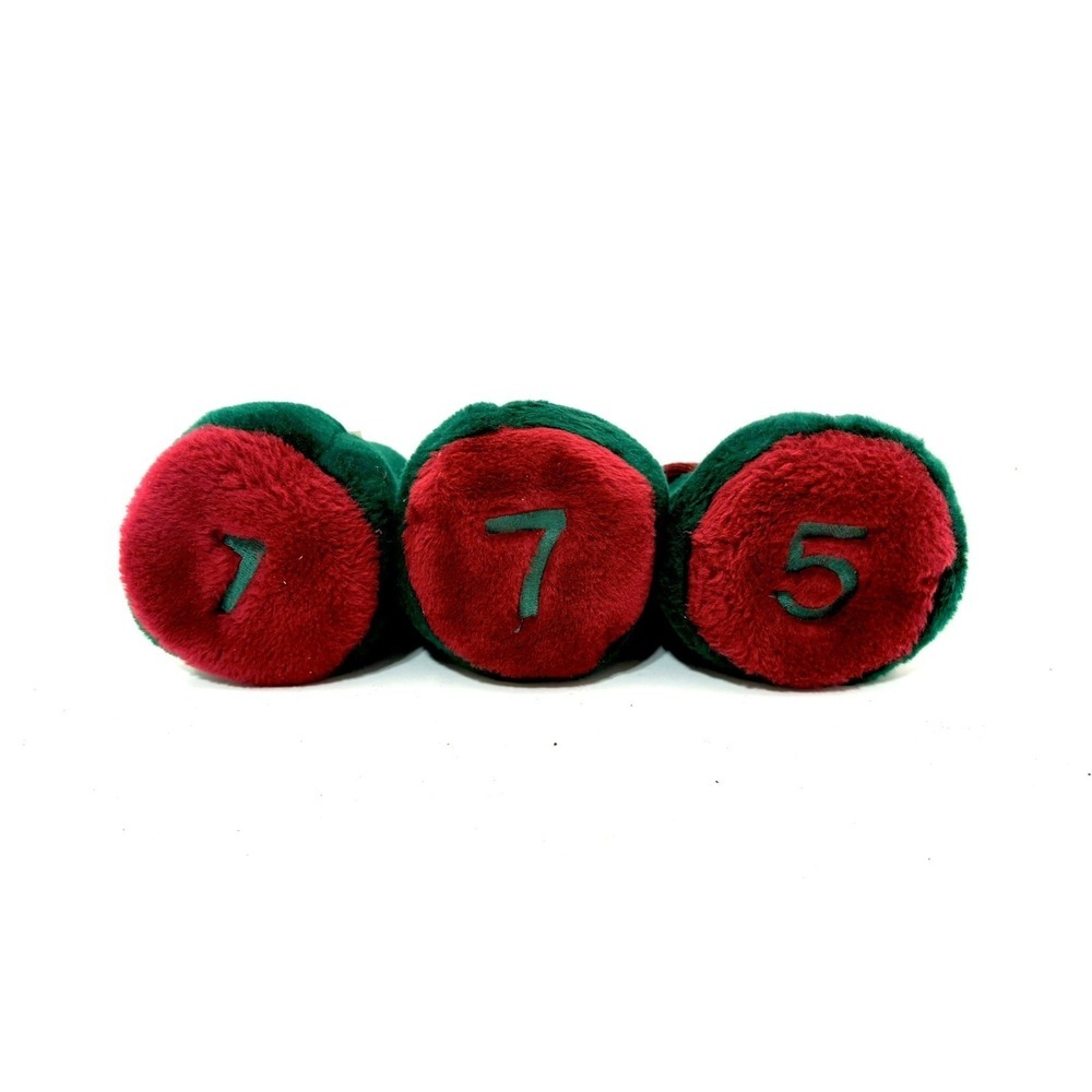 Vintage‎ Antigua Green and Red Golf Club Head Covers 1,7,5 EUC